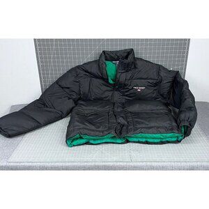 Vintage Polo Sport Ralph Lauren Puffer Down Jacket Black/Green Mens XL